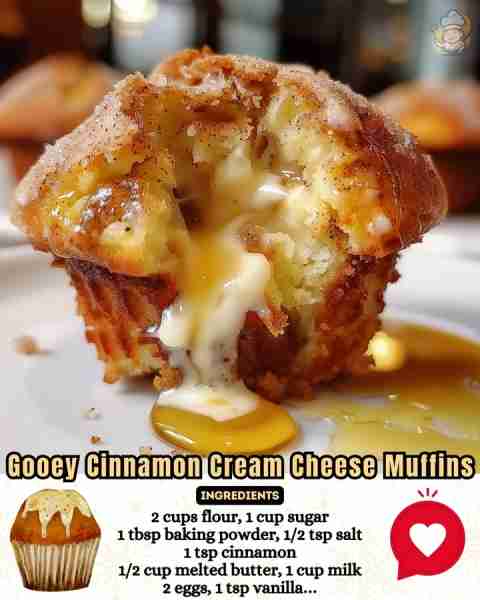 Oh, I loved these Gooey Cinnamon Cream Cheese Muffins as a kid. I would always pester my mom to bake...