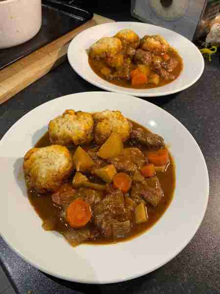 Beef Stew & Dumplings by Kate C