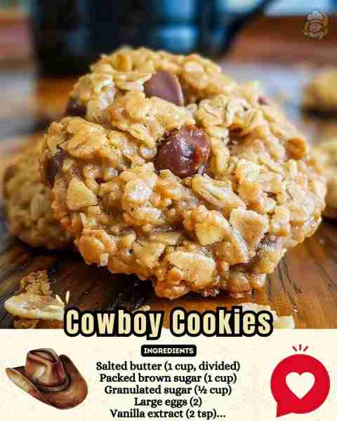 I’ve been making these Cowboy Cookies for 30 years—trust me, they’re the best! 😋 Ingredients • Old-...