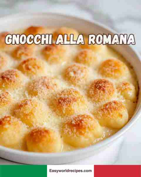 Gnocchi alla Romana (Roman-Style Semolina Gnocchi) 🇮🇹 🧀 Ingredients: • 2 cups semolina flour (300g)...