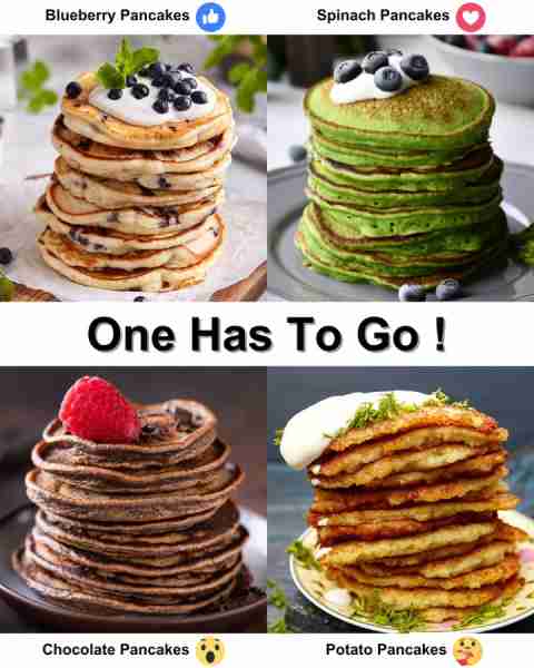 A Guide to Pancake Varieties: Blueberry, Spinach, Chocolate, and Potato Pancakes are a versatile dis...