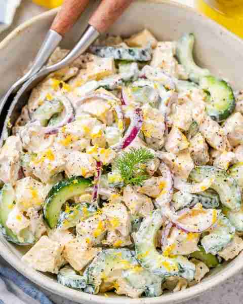 With bright, zesty flavors and a refreshing crunch, our Tangy Tzatziki Chicken Salad is a perfect, p...