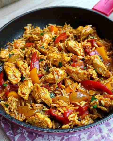Chicken Tikka Rice Stir-fry | Slimming Friendly Recipe This Chicken Tikka Rice Stir-fry is the perfe...