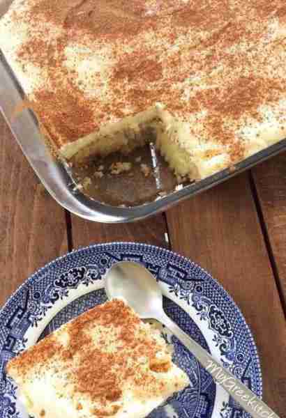 This classic Greek cake is moist, creamy, and delicious. Politiko Thessalonikis has a layer of syrup...