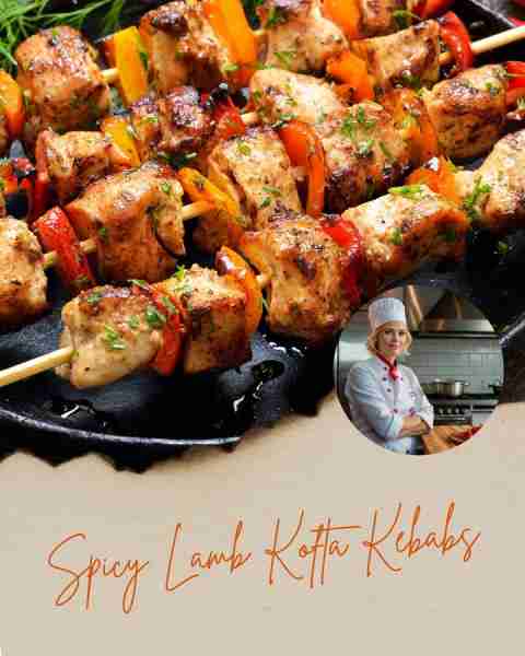 Spicy Lamb Kofta Kebabs 🍢🔥 Juicy, spicy lamb skewers infused with Middle Eastern spices and grille...
