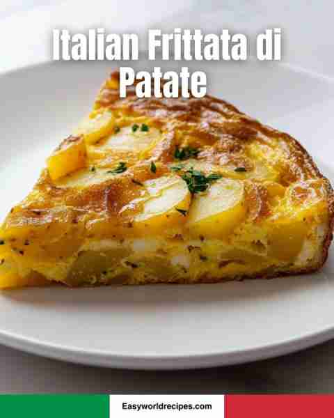 Frittata di Patate 🇮🇹🥔 A classic Italian potato omelet! The full recipe is in the c.o.m.m.e.n.t.s....