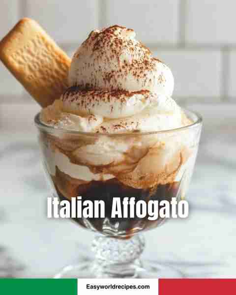 Italian Affogato ☕🍦 A heavenly blend of hot espresso and cold vanilla gelato! 🍨✨ Perfect for a q...