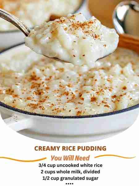 This classic, comforting, creamy Rice Pudding recipe is made with just 5 ingredients right on your s...