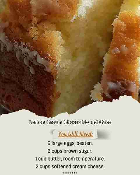 Lemon Cream Cheese Pound Cake My homemade Lemon Pound Cake with Lemon is dense but moist and full of...