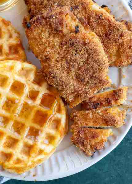 Chicken and Waffles are the ultimate comfort food! You can enjoy a plateful of crispy breaded chicke...