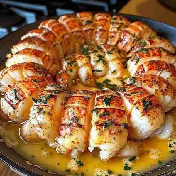 Garlic Butter Lobster For the Lobster Lobster tails split in half lengthwise Olive oil Salt Black pe...