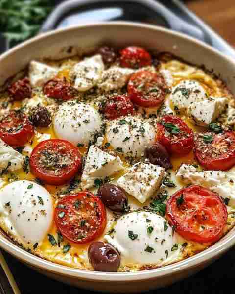 Mediterranean Baked Feta Eggs Mediterranean Baked Feta Eggs bring the flavors of the Mediterranean s...