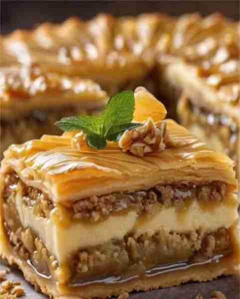 Heavenly Baklava Cheesecake Bars 🍯🥮 Ingredients: 1 ½ cups graham cracker crumbs ½ cup unsalted but...