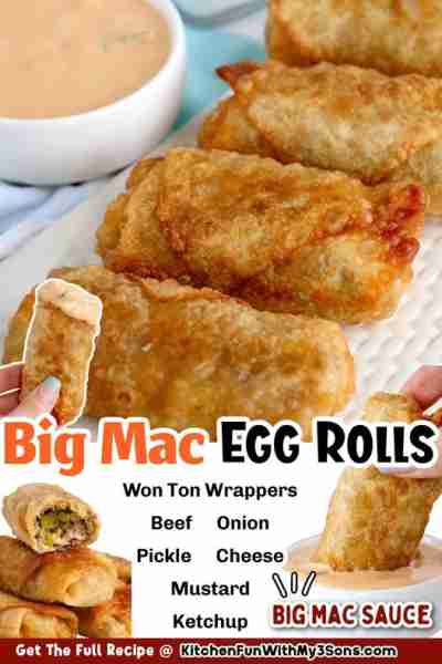 Full Recipe 👇 These are everything you love in a BIG MAC -beef, onion, pickles, condiments, cheese...