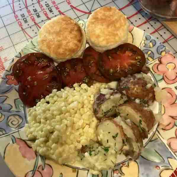 Fresh vegetables tonight! We’re not getting anything out of the garden yet but yesterday I went to F...
