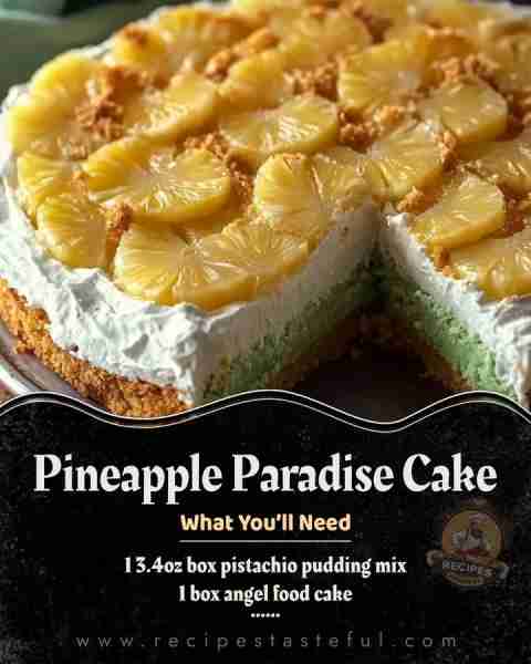 Pineapple Paradise Cake 🌿🍍 : This cake is a perfect blend of flavors, bringing together the nutty...