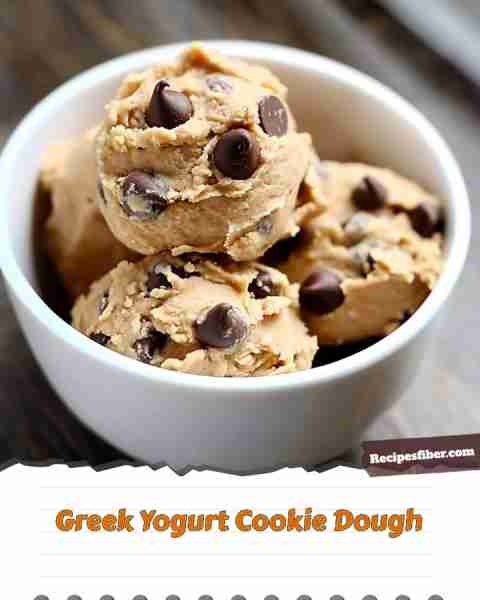 Greek Yogurt Cookie Dough 🍪 Deliciously healthy and easy to make! 📋 Ingredients - 1/2 cup Greek...