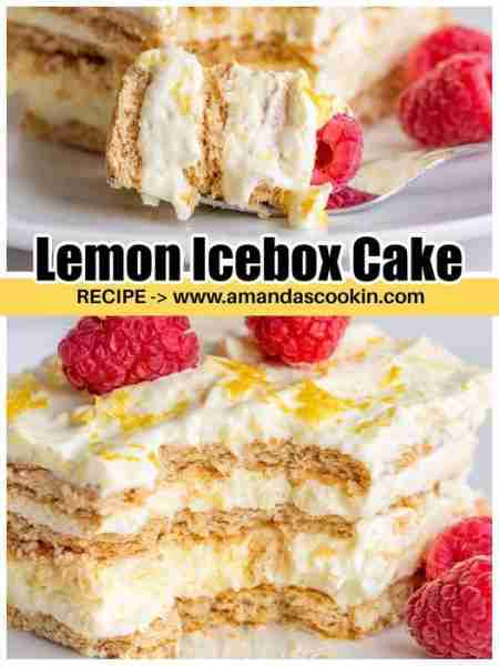 Lemon Icebox Cake!! RECIPE HERE → https://amandascookin.com/lemon-icebox-cake/?utm_campaign=meetedga...