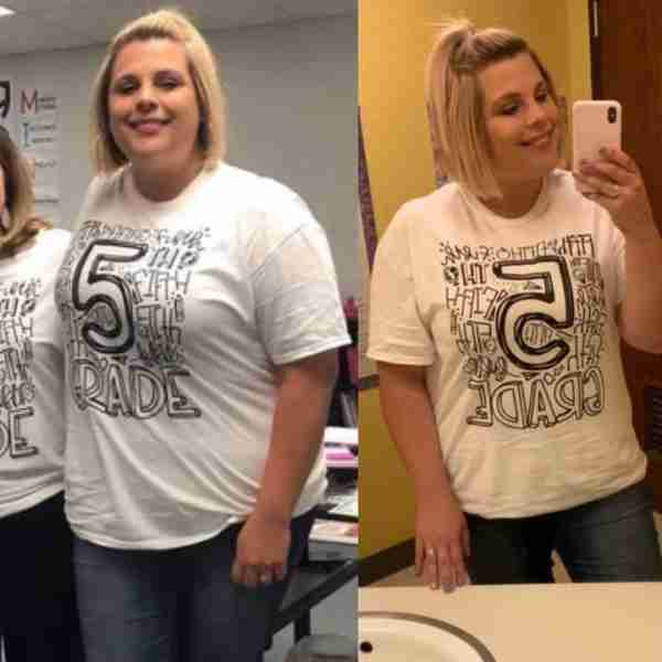 "I'm down almost 14 Pounds. Everything that used to hug me tightly and make me feel insecure and hug...