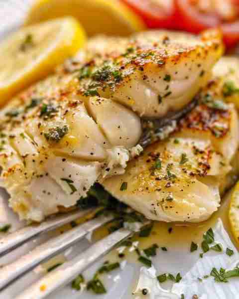 Baked Cod in Garlic Butter 🐟 Ingredients: 4 cod fillets (about 6 oz each) 4 tbsp unsalted butter, m...