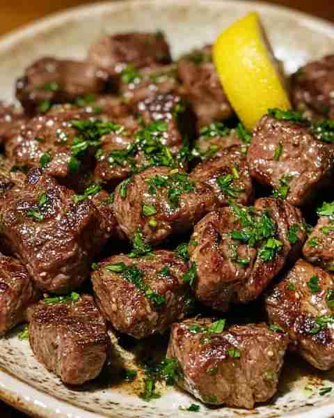 🥩 Garlic Butter Herb Steak Bites Ingredients: For the Steak Bites: 1 ½ lbs sirloin steak (or ribeye...