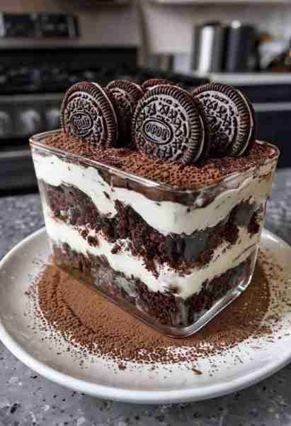 🍪 Oreo Tiramisu Trifle 🍫