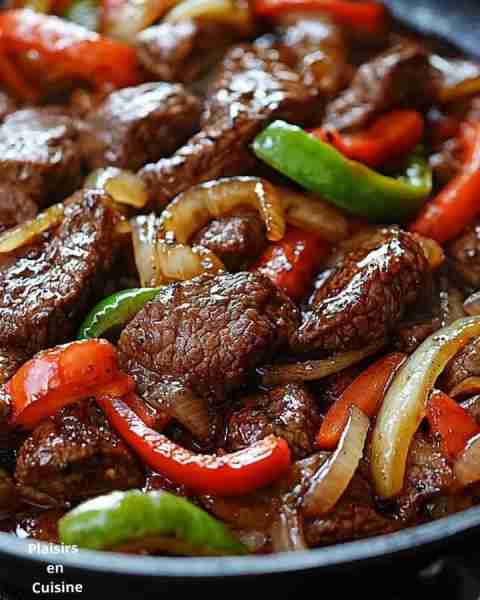 🥢 Chinese Pepper Sauté Steak: Sizzling Flavors Explosion! 🔥 🌟 Ingredients (4 people) 🥩 For the m...