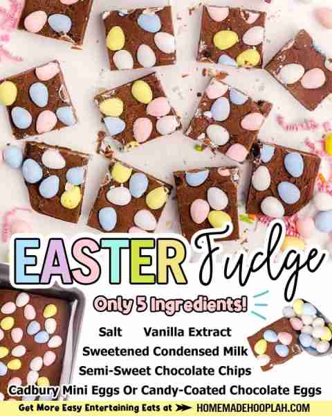 Easter Fudge! 🍫 ⭐RECIPE IN COMMENTS⭐ tap photo to see 📷