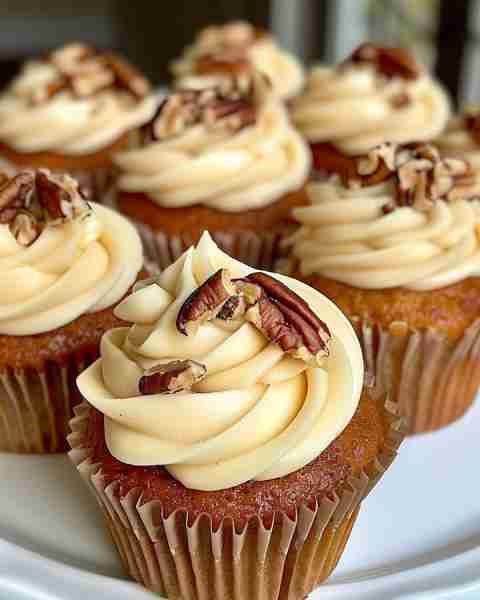 Butter Pecan Cupcakes Ingredients: For the Cupcakes: 1 ½ cups all-purpose flour 1 ½ teaspoons baking...