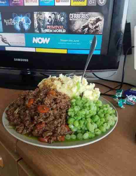 Couldnt wait anymore for my sheperds pie by Linda A