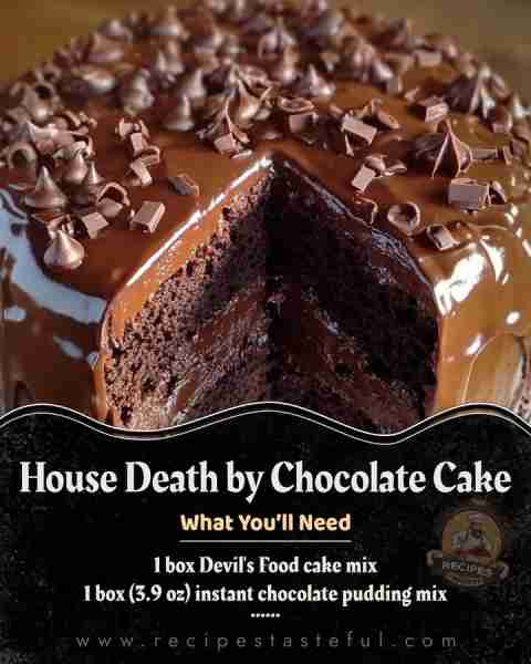 Nestle Toll House Death by Chocolate Cake Ingredients: For the Cake: 1 box Devil's Food cake mix 1 b...