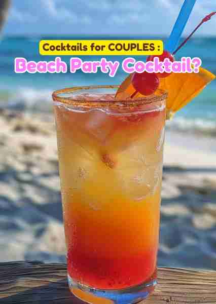 Beach Party Cocktail? Ingredients: - 2 oz coconut rum - 2 oz pineapple juice - 1 oz cranberry juice...