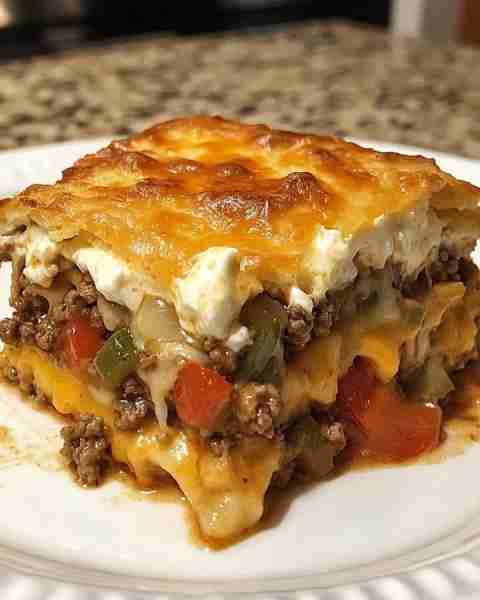 John Wayne Casserole 🥩🧀 Don't Lose This RECIPE 😍 Ingredients: 1 pound ground beef 1 medium onion,...