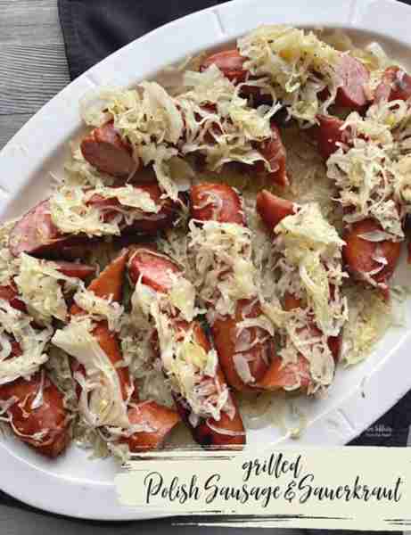 💖🔥 Grilled Polish Sausage & Sauerkraut! 🔥💖 A legendary meal that's cooked low on the grill with...