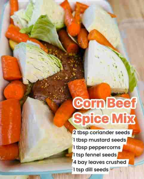 Corn Beef Spice Mix Ingredients: 2 tbsp coriander seeds 1 tbsp mustard seeds 1 tbsp peppercorns 1 ts...