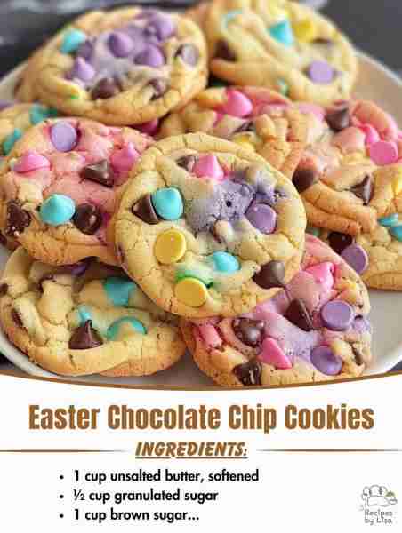 🐰🍪 Easter Chocolate Chip Cookies – Soft, Chewy & Festive! 🌸✨ These buttery, chewy chocolate chip...