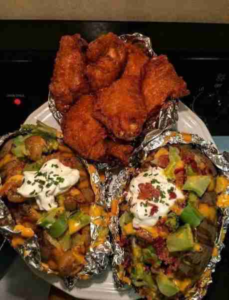 "fried chicken", y'all help me make his day with compliments ...Be kind 🥰😍 Ingredients: 8 chicken...