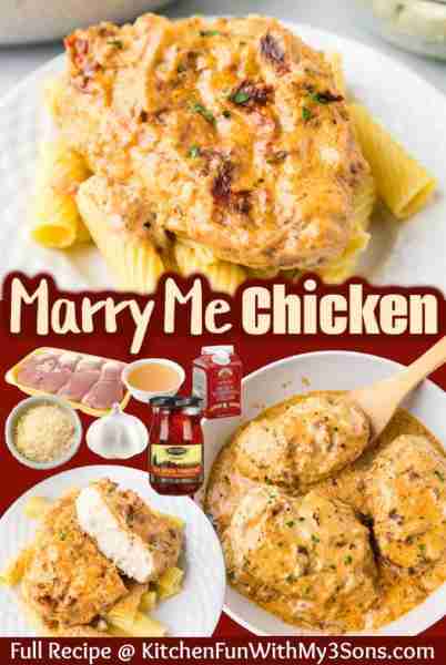 Full Recipe 👇 MARRY ME CHICKEN - Melt-in-Your-Mouth Delicious and will leave you Begging for a Prop...