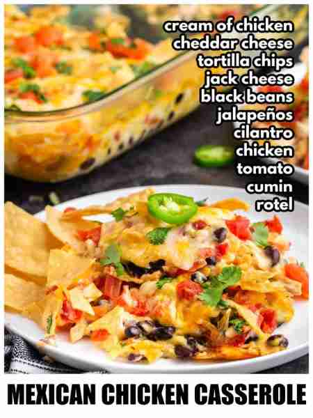 Mexican Chicken Casserole!! RECIPE HERE → https://amandascookin.com/mexican-chicken-casserole/?utm_c...