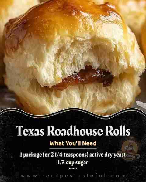 Texas Roadhouse Rolls Ingredients: For the Rolls: 1 cup warm milk 1 package (or 2 1/4 teaspoons) act...