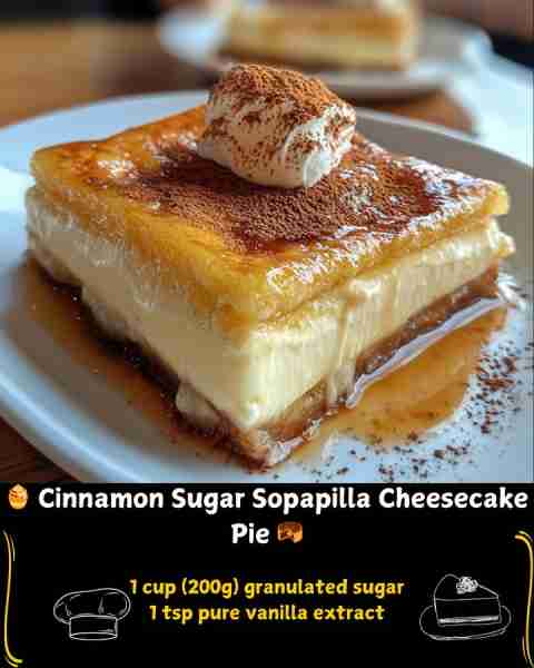 🍯 Cinnamon Sugar Sopapilla Cheesecake Pie 🥮 Ingredients For the Cheesecake Filling 2 (8 oz) packag...