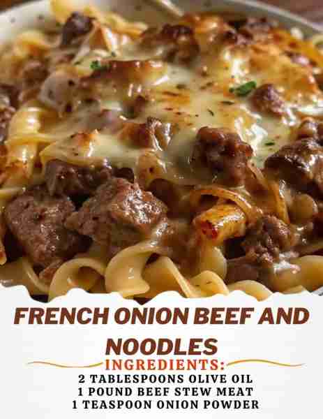 2 tablespoons Olive Oil 1 pound Beef Stew Meat 1 teaspoon Onion Powder 1 teaspoon Garlic Powder Salt...