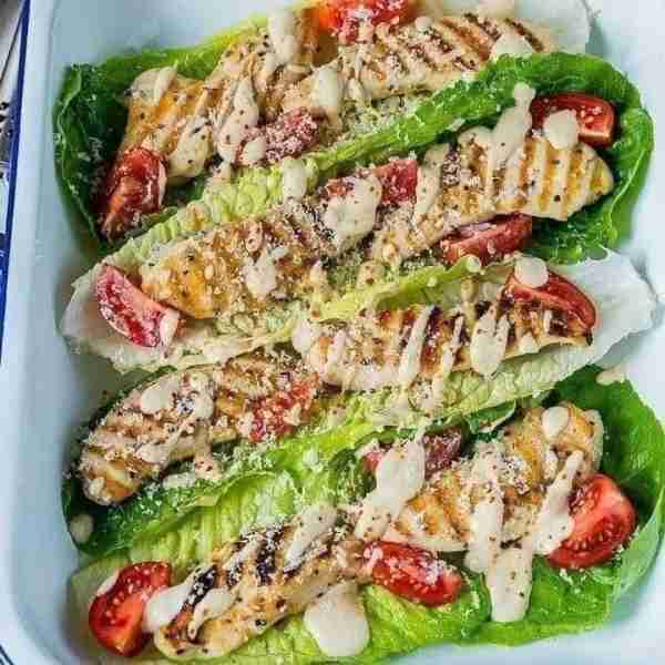 Eat Clean and Fuel Up with these Grilled Chicken Caesar Wraps 🍅! Fresh food for the entire crew! "M...