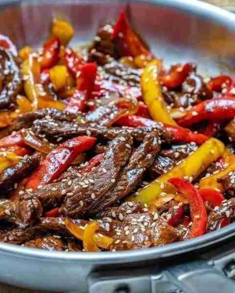 Sichuan Beef Skillet - Our Sichuan sauce is absolute fire and tastes beyond restaurant quality! Ser...