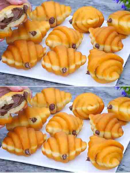Get the recipe in the first comment👇😋 No-Oven Soft Bread Rolls with Nutella Filling! without ovens...