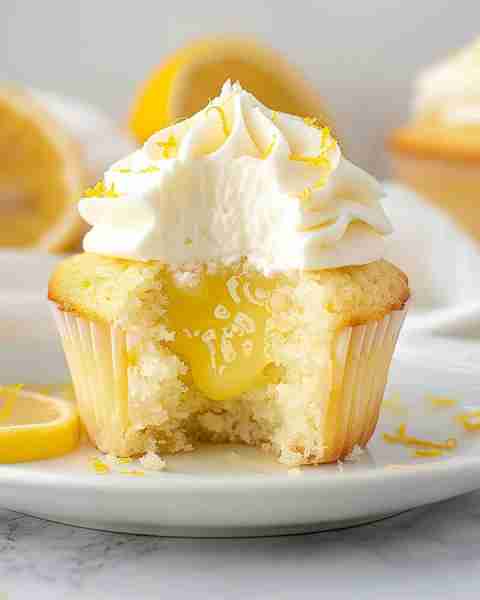 Lemon Curd Cupcakes Ingredients For the Cupcakes: 1 ½ cups (190g) all-purpose flour 1 ½ tsp baking p...