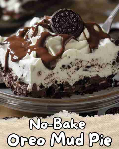 ⬇️ No-Bake Oreo Mud Pie 🍪🍫✨⬇️ Treat yourself to a deliciously indulgent dessert that requires no...
