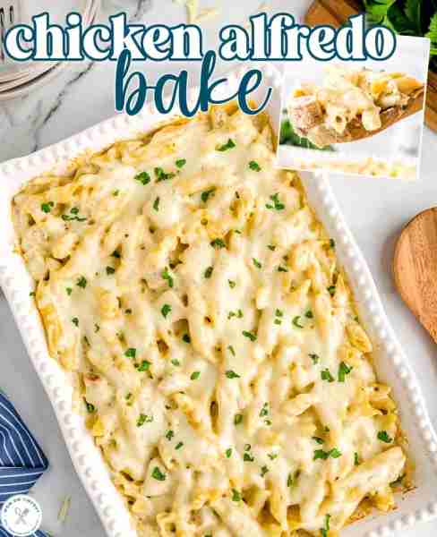A warm, cozy meal that brings everyone to the table! This Chicken Alfredo Bake is made with a rich,...