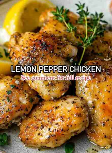 Save and try this Lemon Pepper Chicken recipe. So tasty😋 **Ingredients: - 4 boneless, skinless chi...