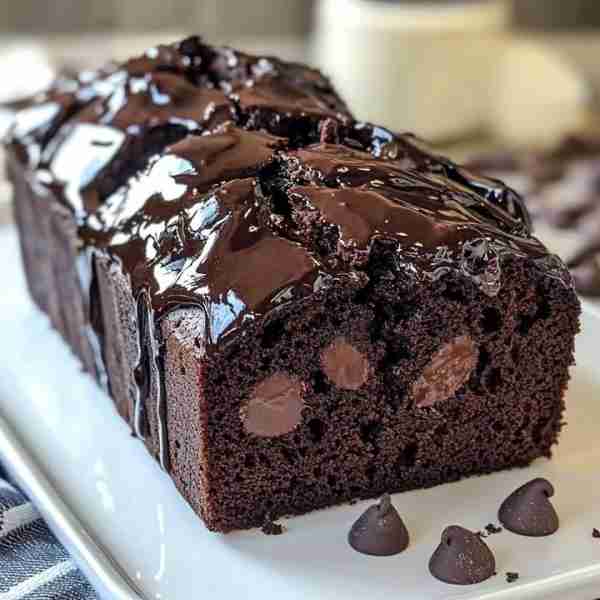Hot Fudge Brownie Bread 🍫 – You need this! Ingredients: 1 cup all-purpose flour 1/2 cup cocoa powde...